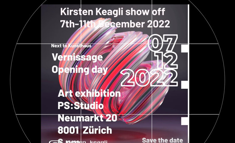 Kirsten Keagli art exhibition 7th-11th December 2022 PS: Studio Tickets