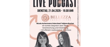 Event-Image for 'Live Podcast mit Tatjana Bucher und Nicole Achermann'