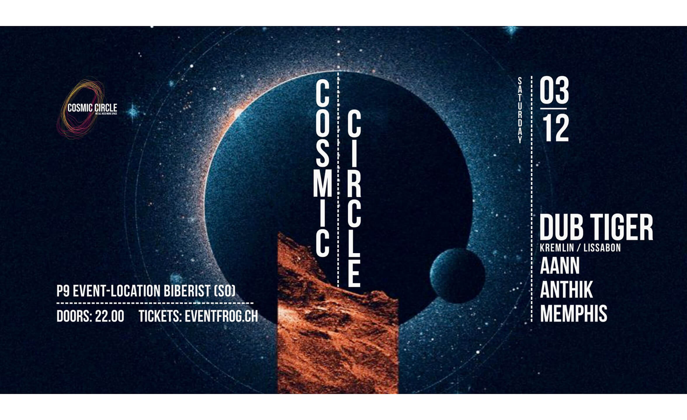 Event-Image for 'Cosmic Circle w/ Dub Tiger'