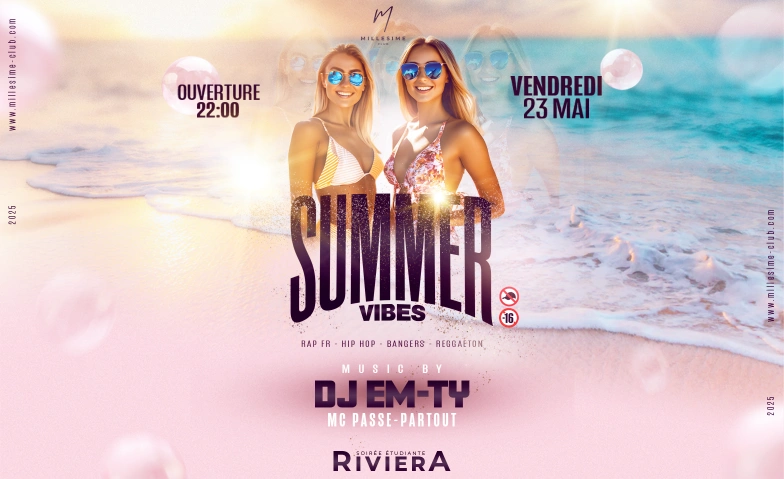 SUMMER VIBES - STUDENT PARTY MONTREUX Millésime Club, Avenue Claude Nobs 2, 1820 Montreux Billets