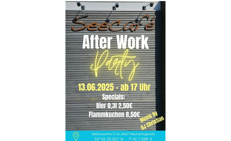 AFTER WORK - PARTY im SEECAF&Eacute; Billets