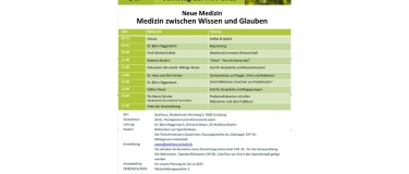 Event-Image for 'Neue Medizin Medizin zwischen Wissen und Glauben'