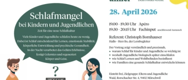 Event-Image for 'Schlafmangel bei Kindern und Jugendlichen, Schule Waid'