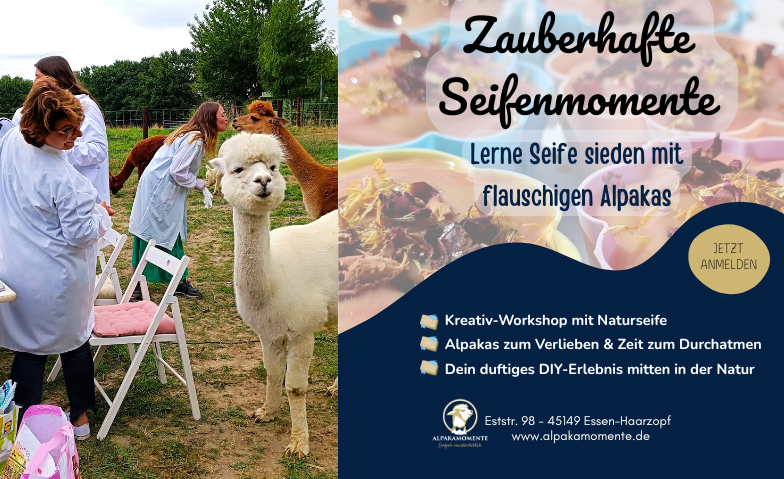 Seifen sieden mit flauschigen Alpakas Billets
