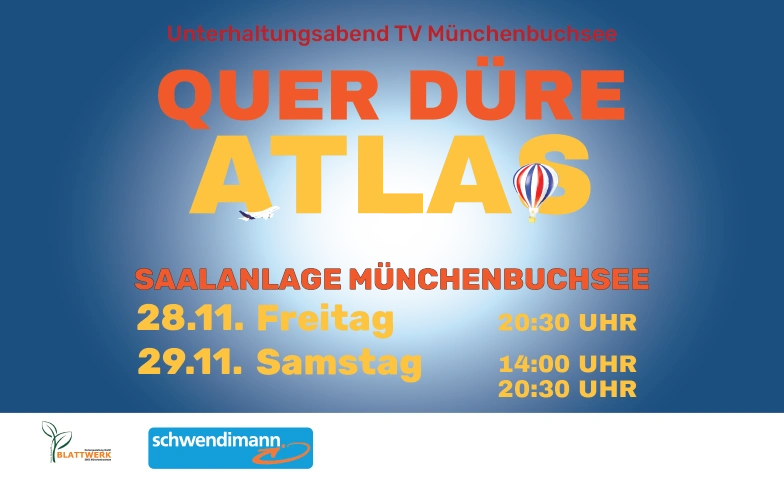 Unterhaltungsabend Turnverein Münchenbuchsee 2025 Saal- und Freizeitanlage Tickets