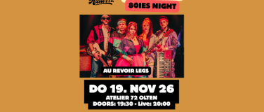 Event-Image for 'Atelier 72 Live-Sessions: Au Revoir Legs'