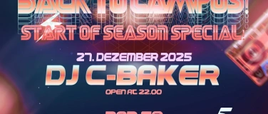 Event-Image for 'Back to Campus! 90s 2000er plus Party! w/ C-Baker'