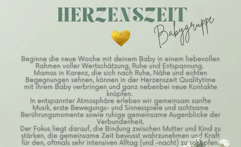 "Herzenszeit" Babygruppe Billets