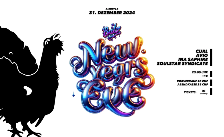 BALZ: New Year's Eve 2025! Balz, Steinenbachgässlein 34, 4051 Basel Tickets