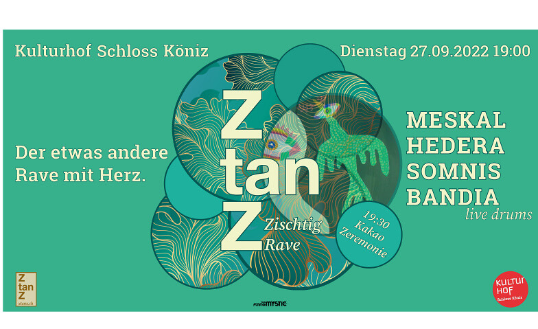 ZtanZ – Zischtig Rave Kulturhof Schloss Köniz | Rossstall, Muhlernstrasse 11, 3098 Köniz Tickets
