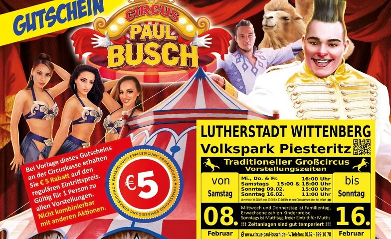 Circus Paul Busch - Tournee 2025 - Lutherstadt Wittenberg ${singleEventLocation} Billets