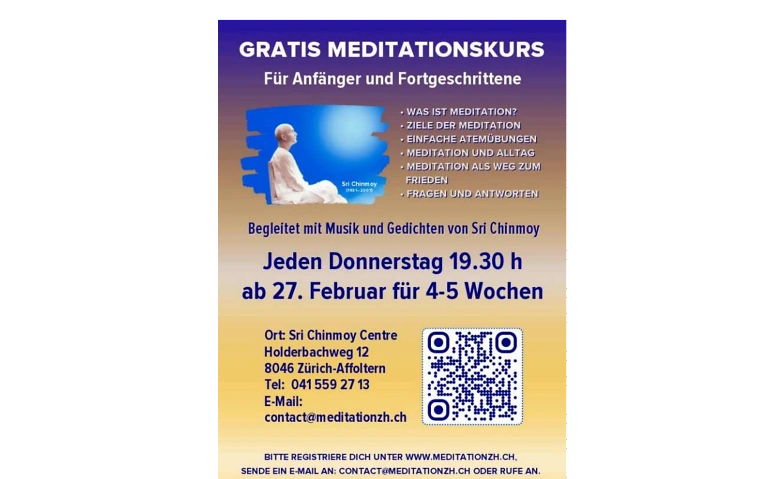 Gratis Meditationskurs ${singleEventLocation} Billets