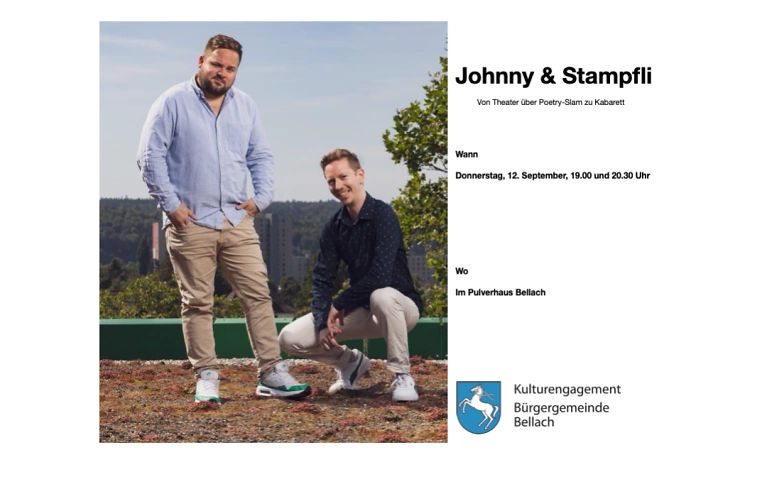 Event-Image for 'Johnny & Stapfi - von Theater über Poetry-Slam zu Kabarett'