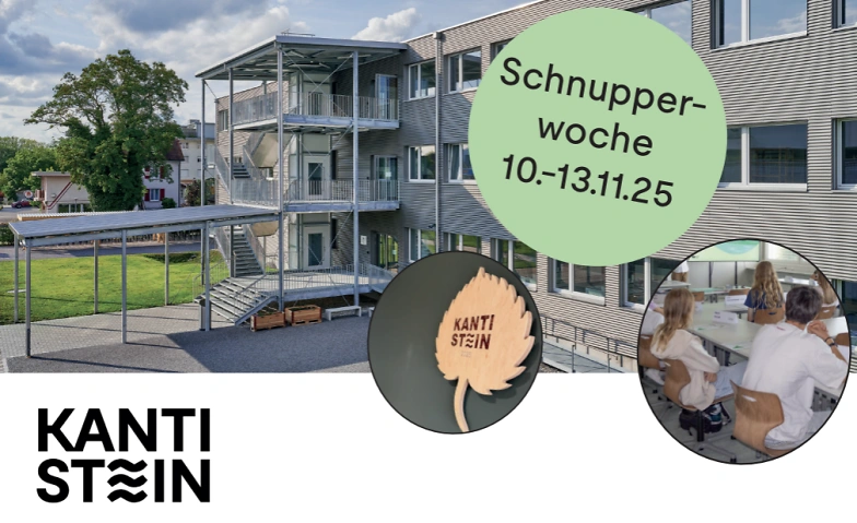 Kanti Stein Schnupperwoche f&uuml;r Oberstufensch&uuml;ler/innen Billets