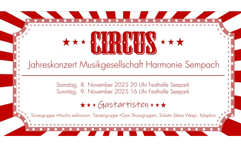 Jahreskonzert Musikgesellschaft Harmonie Sempach Tickets