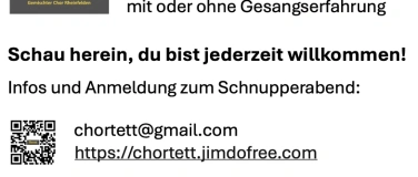 Event-Image for 'Chortett Gem. Chor Rheinfelden sucht M&auml;nner-Stimmen'