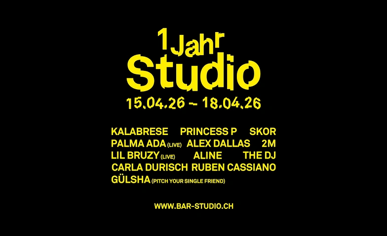 3-Tages-Pass: 1 JAHR STUDIO Billets