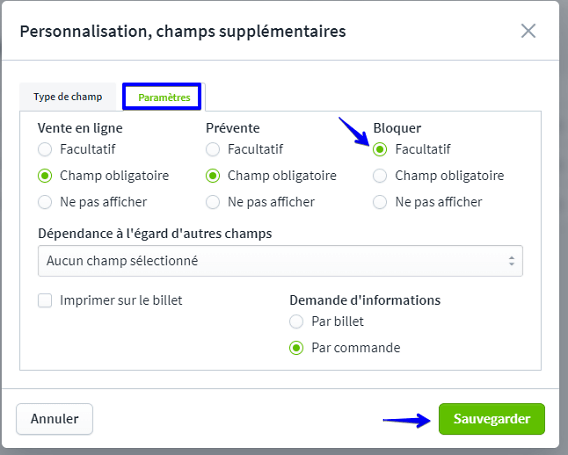 Bloquer une grande quantité de billets VI