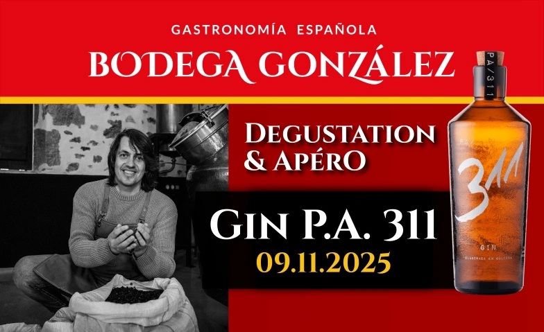 Gin-Degustation PA 311 - Der Autor-Gin aus Galicien Bodega González / Fildernstrasse 15, 6030 Ebikon, Fildernstrasse 15, 6030 Ebikon Tickets