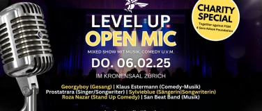 Event-Image for 'Level Up Open Mic Show - Zürich - Charity Special'