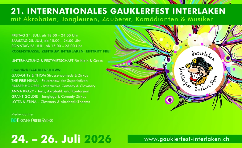 Event-Image for '21. Internationales Gauklerfest Interlaken'