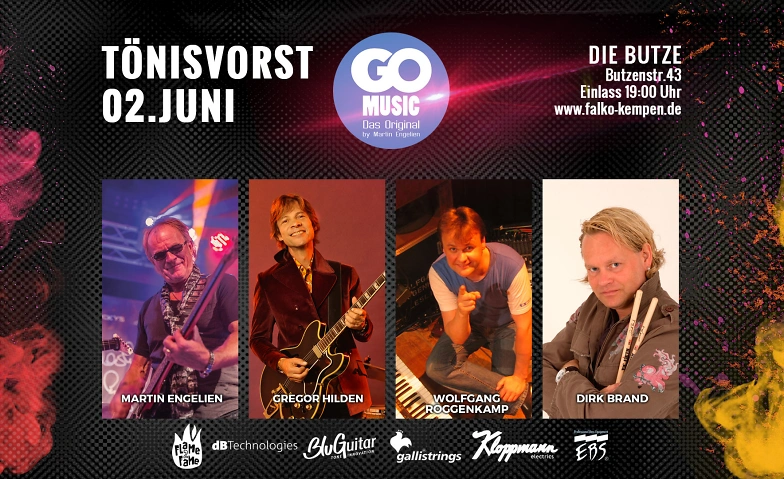 GO MUSIC - Klangvielfalt vor der Sommerpause Butze Eventlocation, Tönisvorst Tickets