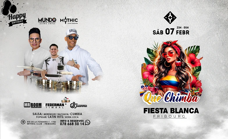 Event-Image for 'Que Chimba - Cumplea&ntilde;os Mr Boom Fribourg'