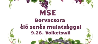 Organisateur de Borvacsora élő zenés mulatsággal az MSE szervezésében