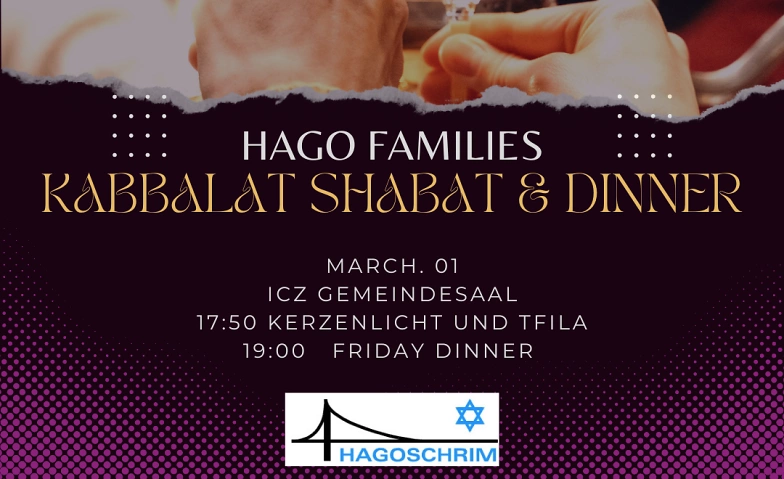 Hago Families Friday dinner ICZ, Lavaterstr. 33, 8002 Zürich Billets