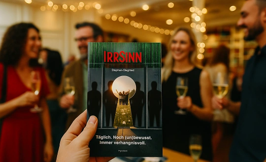 Logo de sponsoring de l'événement Irrsinn trifft Realität – Buchvernissage