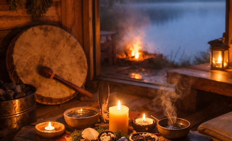 Schamanische 5-Elemente-Zeremonie in der Sauna