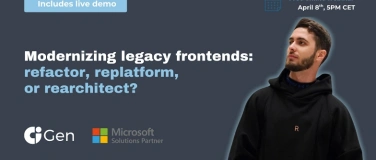 Event-Image for 'Webinar: Modernizing legacy frontends'