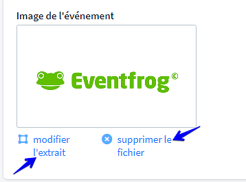 Comment saisir une image pour mon événement IV