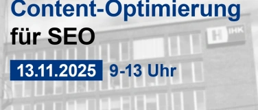 Event-Image for 'Content-Optimierung für SEO'