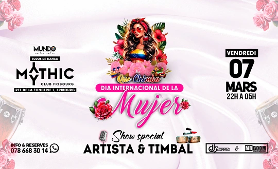 Sponsoring-Logo von Que Chimba - Dia de la Mujer - Mythic Club Fribourg Event