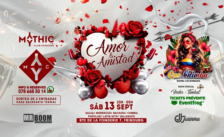 Event-Image for 'Que Chimba - Amor & Amistad - Mythic Club Fribourg'