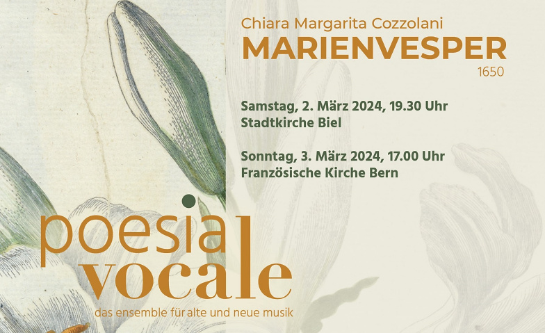 Chiara Margarita Cozzolani Marienvesper Konzert Chor 03.03.2024