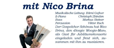 Event-Image for 'Jubil&auml;umskonzert Gospelchor Sch&ouml;nau mit Nico Brina'
