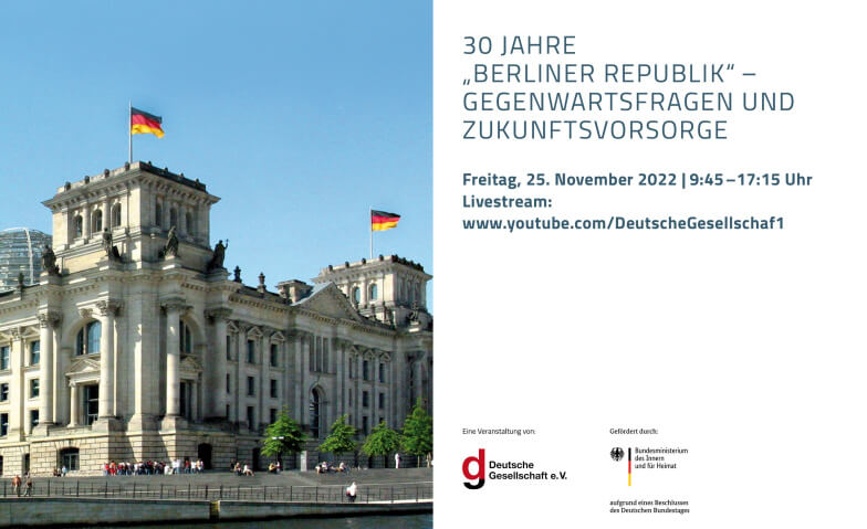30 Jahre „Berliner Republik“ Hessische Landesvertretung, In den Ministergärten, 10117 Berlin Tickets