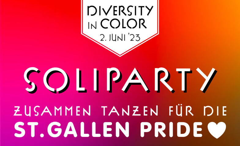 Diversity in Color - Soliparty für die St. Gallen Pride Grabenhalle, Unterer Graben, 9000 Sankt Gallen Tickets