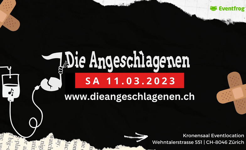 Die Angeschlagenen     DAS KONZERT KRONENSAAL, Wehntalerstrasse 551, 8046 Zürich Tickets