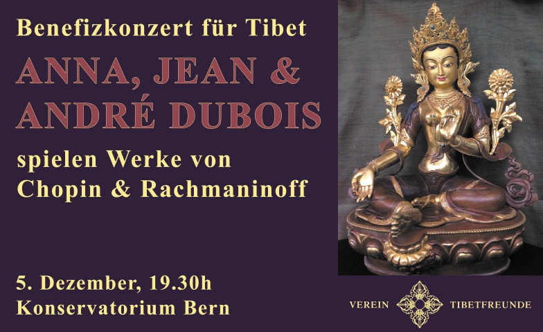 Benefiz-Klavierabend: 25 Jahre Musik für Tibet Grosser Saal Konsi Bern, Kramgasse 36, 3011 Bern Tickets