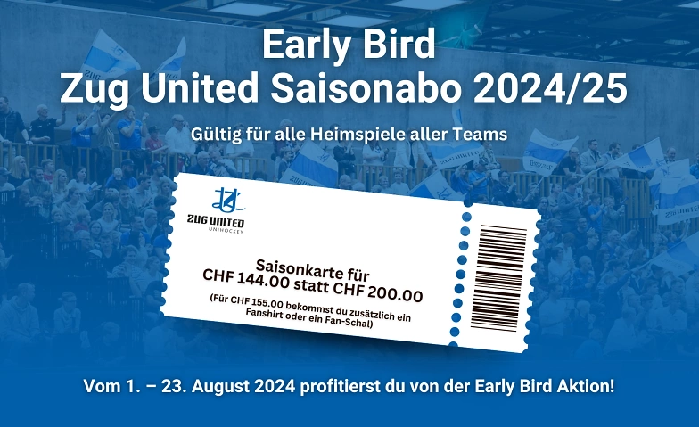 Event-Image for 'Zug United Saisonabo 24/25 - Early Bird'
