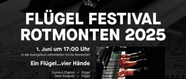 Event-Image for 'Ein Flügel, vier Hände  Dominic Chamot und Claire Pasquier'