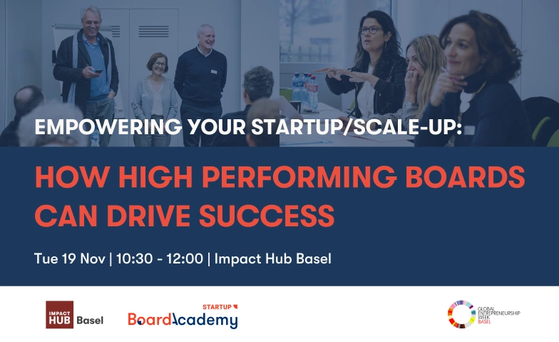 GEW Basel 2024 - Empowering Startups/Scale-ups Impact Hub Basel, Horburgstrasse 105, 4057 Basel Tickets