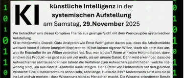 Event-Image for 'KI/AI-Künstliche Intelligenz i.d. systemischen Aufstellung'