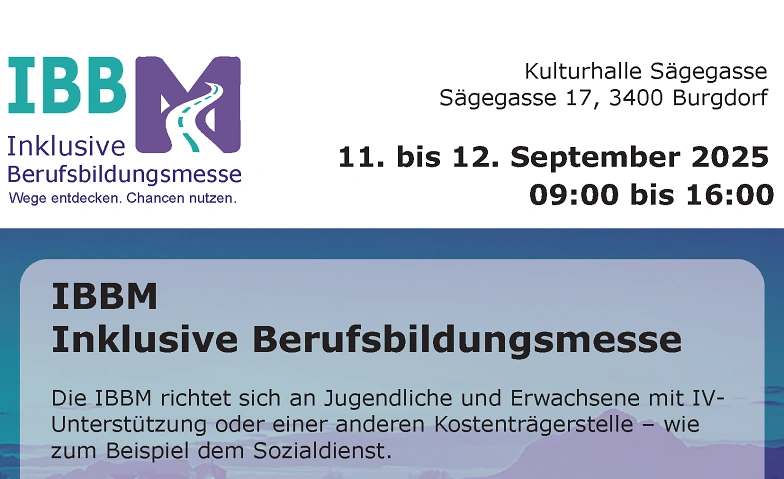 Event-Image for 'IBBM - Inklusive Berufsbildungsmesse'