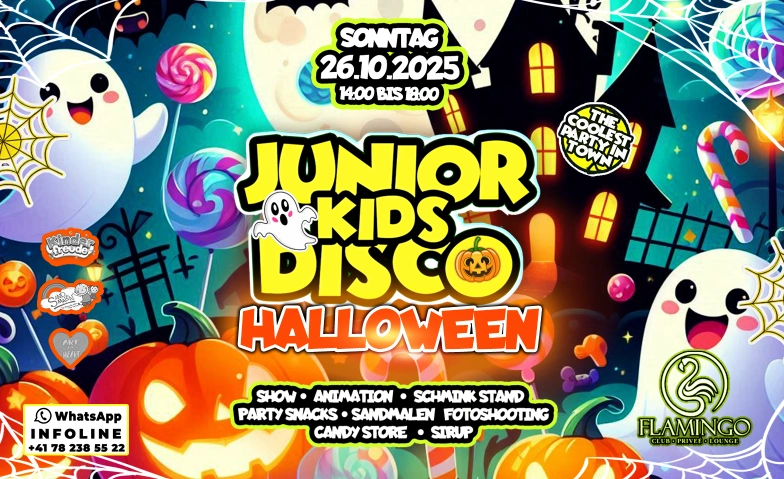 Junior Kids Disco Halloween @ Flamingo Club Zürich Flamingo Club Zürich, Limmatstrasse 65, 8005 Zürich Tickets