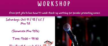 Event-Image for 'Beginners Female Presenting Stand-Up Comedy Workshop'