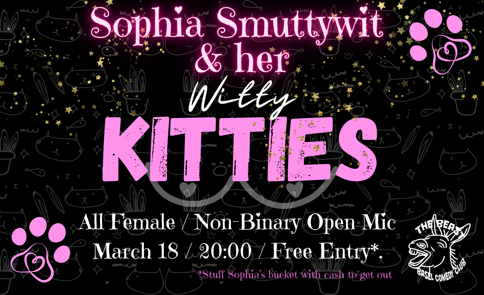 Sophia SmuttyWit and her Witty Kitties - Open Mic! Tickets